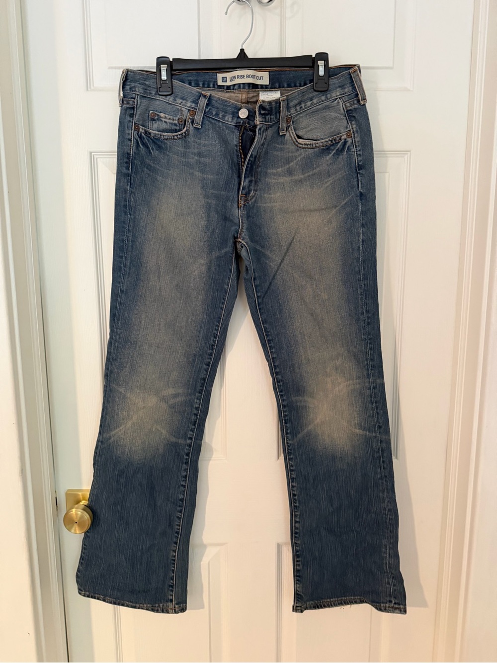 Low-Rise Bootcut Women's Jeans - Blue